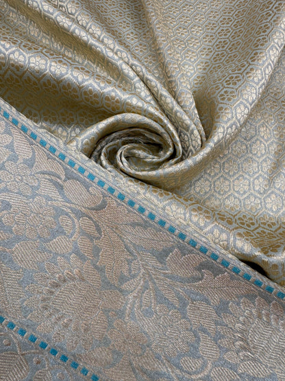 Pure Banarasi katan Tissue Silk Kadhwa Mina Jaal Sarees