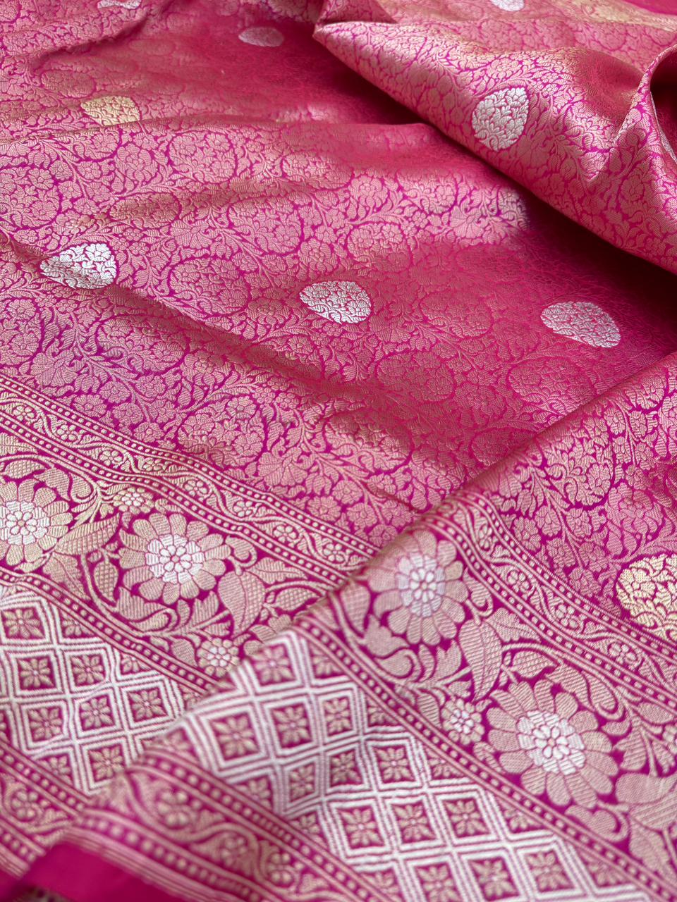 Pure Banarasi Katan Silk Brocade Saree