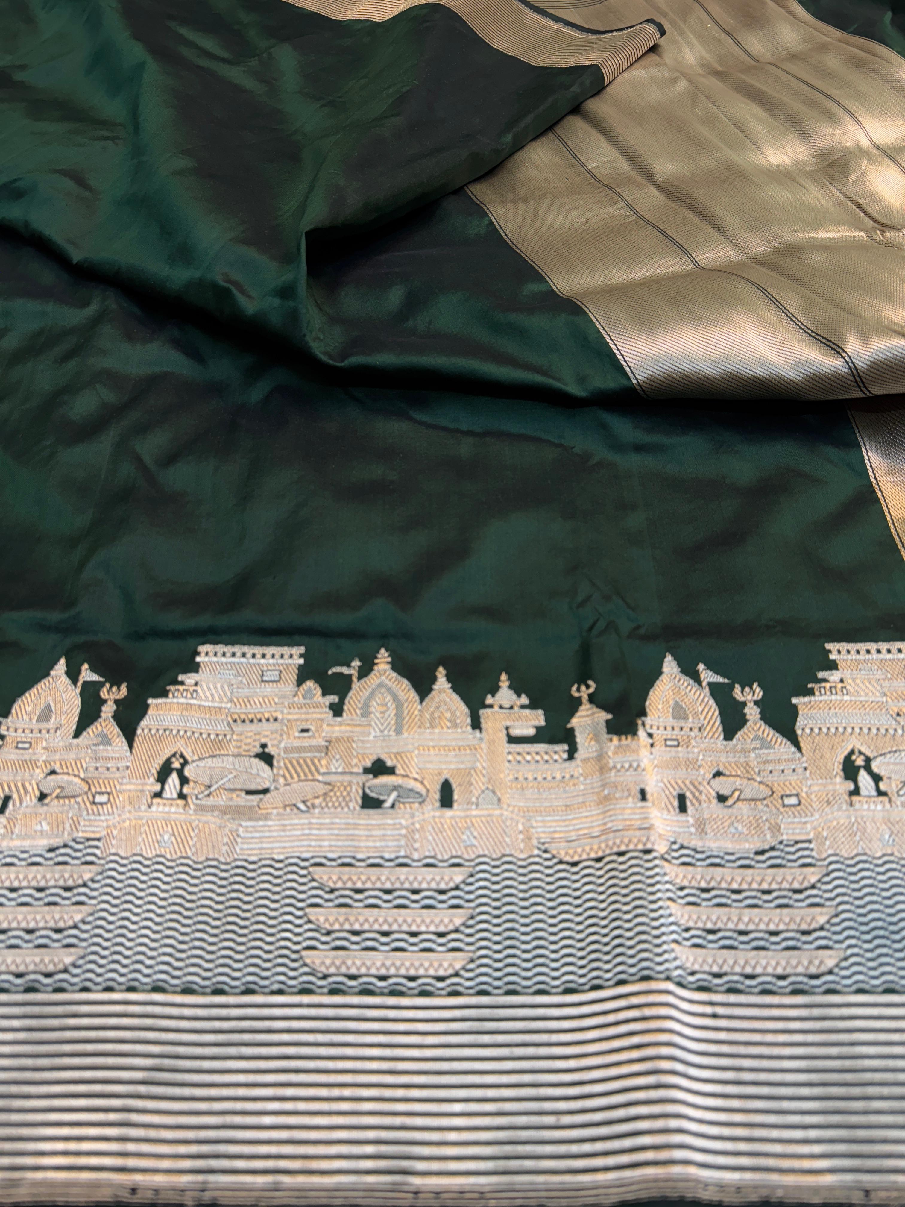 Pure Banarasi Katan Silk Ghat Saree