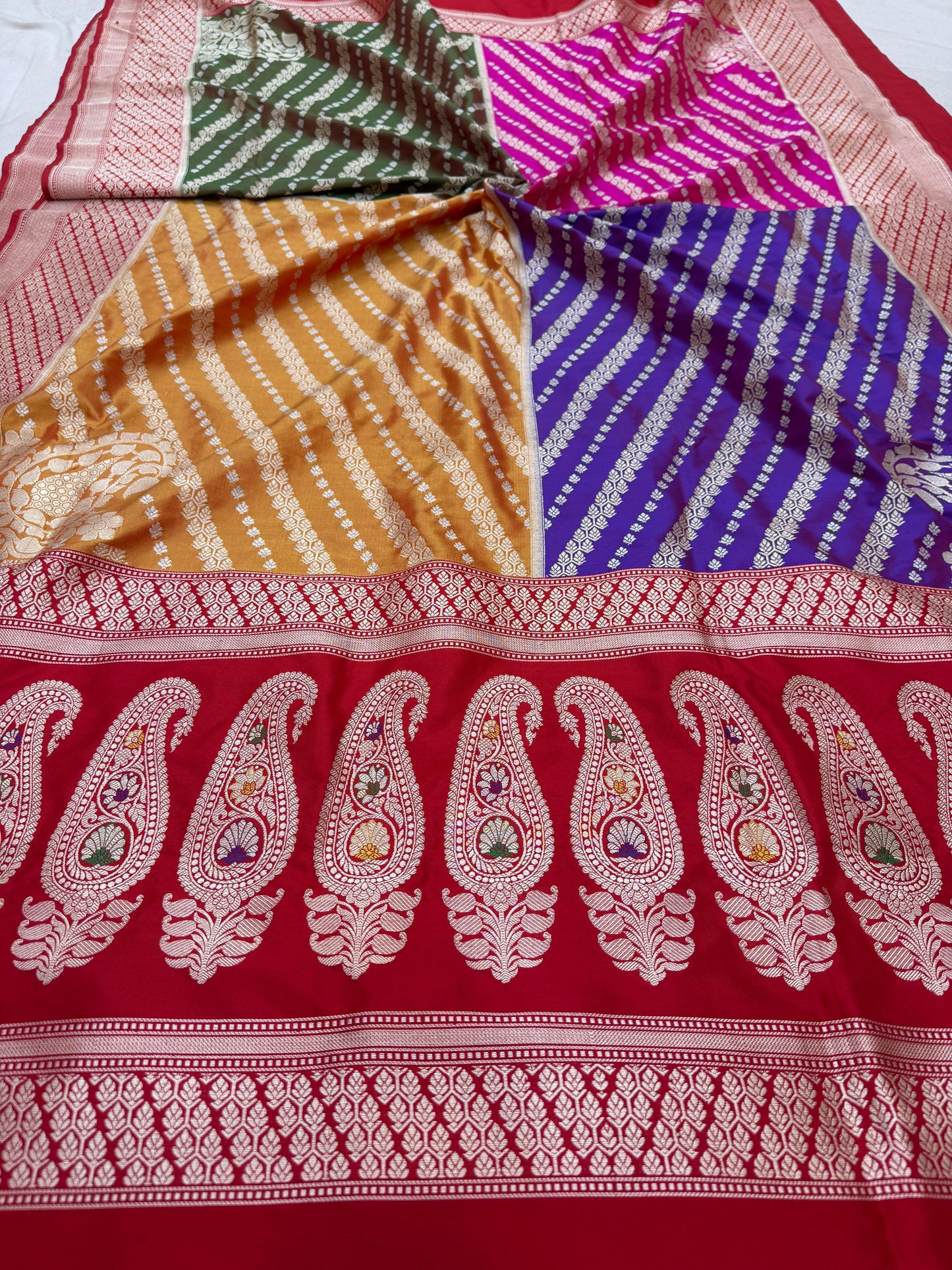 Pure Banarasi Katan Silk Rangkaat Saree
