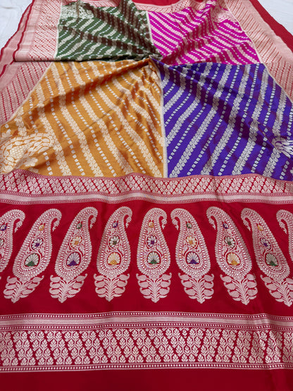 Pure Banarasi Katan Silk Rangkaat Saree
