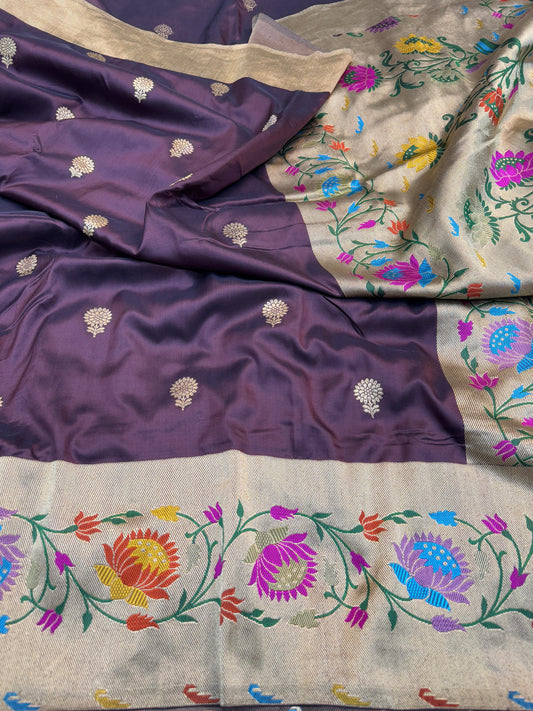 Pure Banarasi Katan Silk Paithani Saree