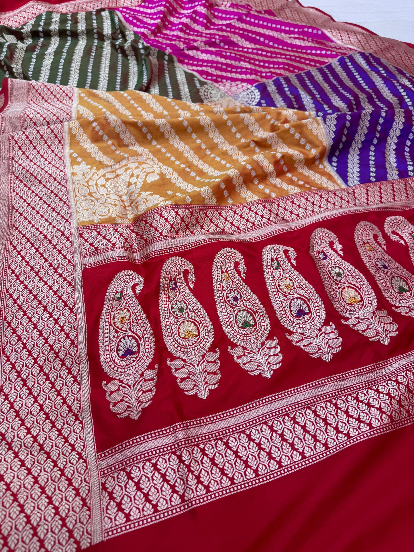 Pure Banarasi Katan Silk Rangkaat Saree