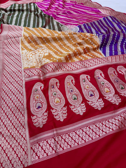 Pure Banarasi Katan Silk Rangkaat Saree