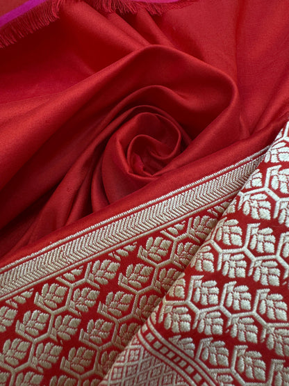 Pure Banarasi Katan Silk Rangkaat Saree