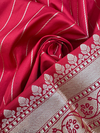 Pure Banarasi Katan Silk Kadhwa Buta Saree