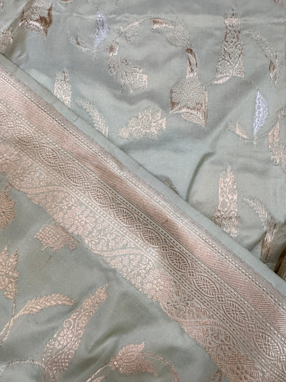 Pure Banarasi Katan Silk Kadhwa Jaal Saree