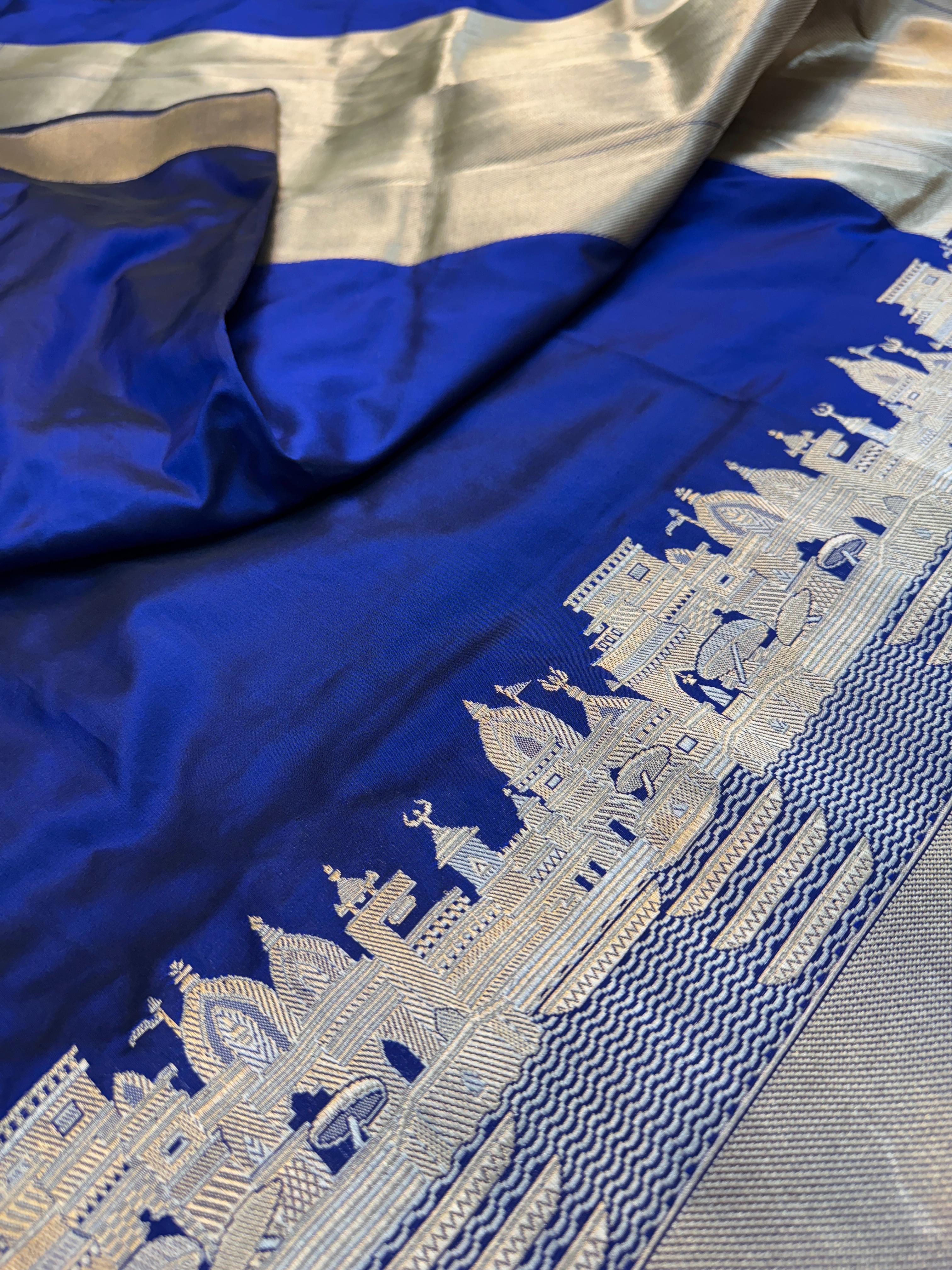Pure Banarasi Katan Silk Ghat Saree