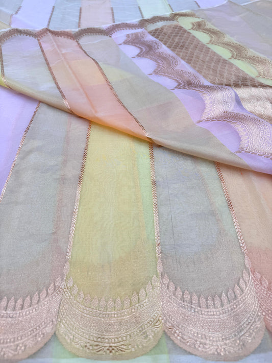 Pure Banarasi Kora Silk Kiara Advani Inspired Saree