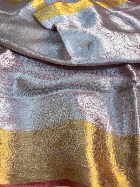 Pure Banarasi Tissue Silk Brocade Saree